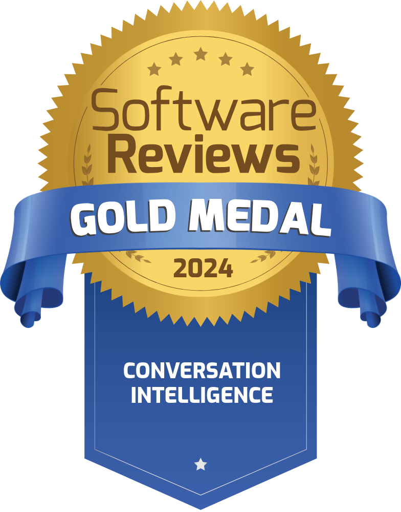 Software Reviews 2024 gold medal for conversation intelligence